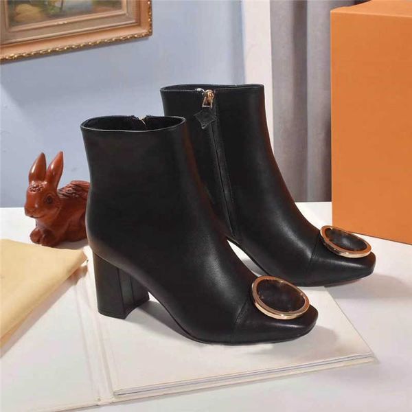 

luxury designer ankle boots madeleine line rhinestone fashion woman heel bootie ranger with original box, Black