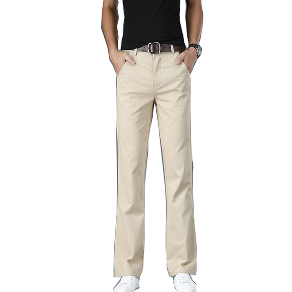 

men's pants spring and autumn casual micro-flare korean style loose flared, Black