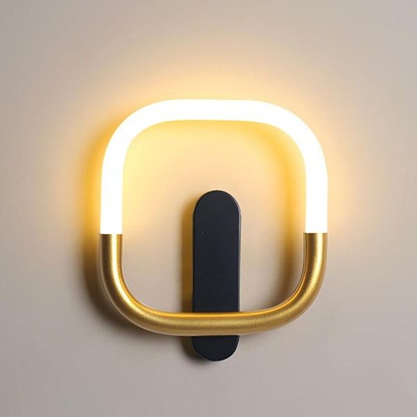 

led wall lamp gold wall light decor for home bedroom living room surface mount sofa background sconce lighting fixture