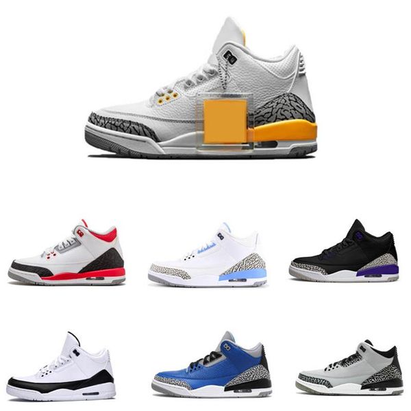 

3s jumpman basketball shoes 3 midnight navy racer blue fragment court purple cool grey unc tinker mens sports trainers sneakers with box