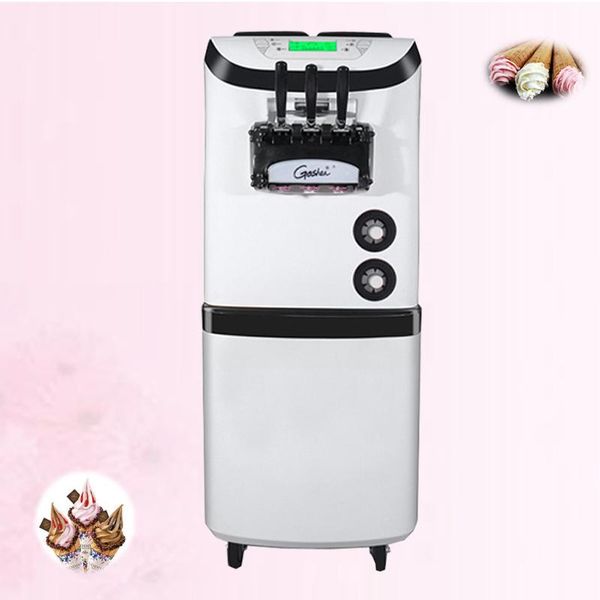 

soft ice cream making machine commercial electric english operating system mix with 3 flavors ice cream machine 3300w