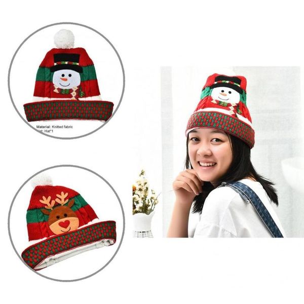 

party hats christmas hat thick xmas kids adorable classic knitted