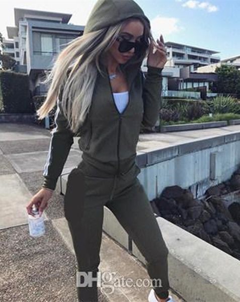 Tracksuits 2 pcs Mulheres Conjunto Senhoras Tracksuit Crop Tops Hoodies Sweatshirt Calças conjuntos sem logotipo senhora lazer desgaste casual mais tamanho