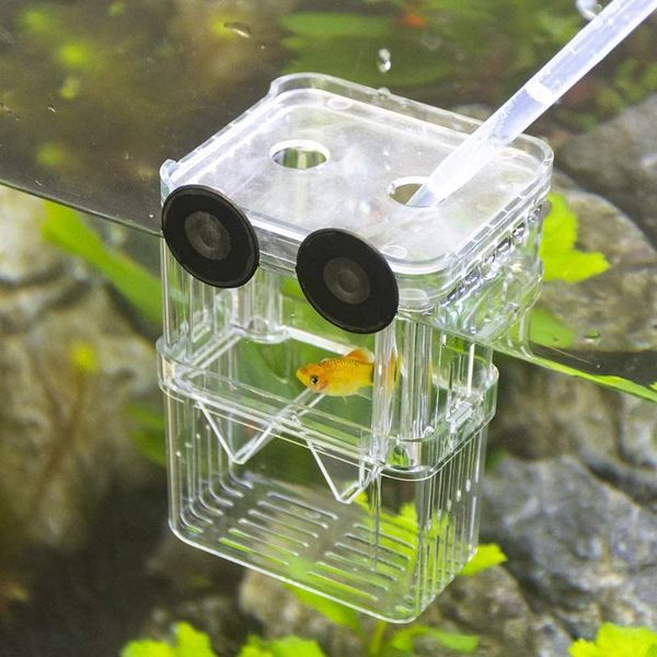 

aquariums aquarium fish breeder box plastic isolation breeding hatching incubator for baby shrimp clownfish guppy