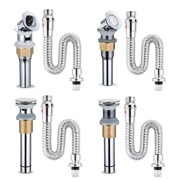 

other bath & toilet supplies drain pipe set high-quality stainless steel prevent water leakage corrosion-resistant easy to install drainage