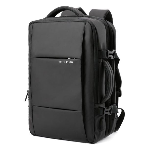 

backpack 40l large capacity mens expandable backpacks usb charging male 17 inch lapbags waterproof business travel bag school