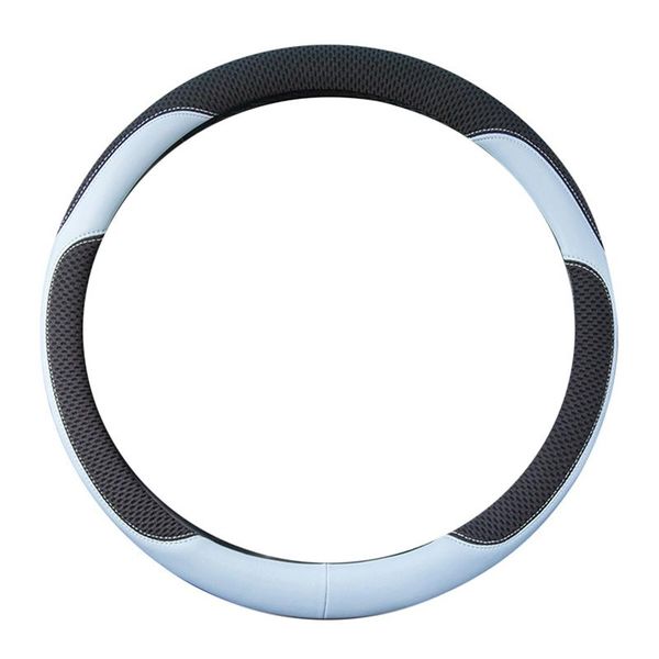 

steering wheel covers 38cm universal car cover pu ice silk stitching anti-slip breathable sleeve auto upholstery