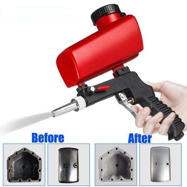 professional spray guns adjustable sandblasting gun 90psi portable sand blaster blasting machine gravity small handheld pneumatic tool