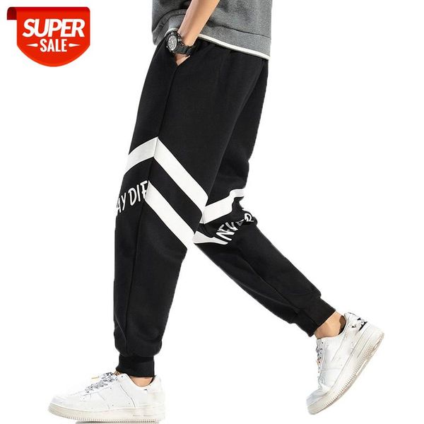 

6xl 7xl 8xl=52.54 inch waist 95% cotton camouflage sweatpants men trousers sweat pants 2019 new arrived #sr0v, Black