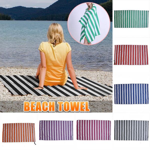 

towel bath printed striped beach double-sided microfiber towels water absorption for home bathroom washing