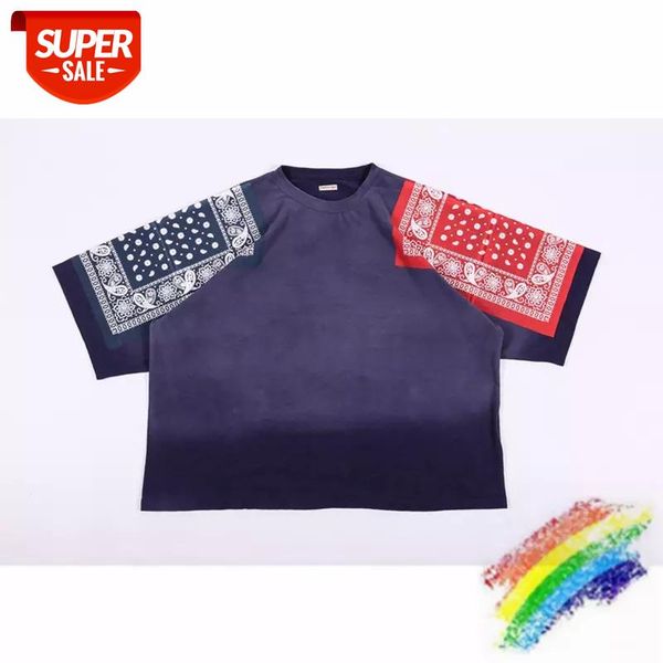 

Oversize Tie-dye KAPITAL T-shirt Men Women streetwear Fashion Casual T-shirts Floral print KAPITAL Tee Tops #0Q5P, White;black