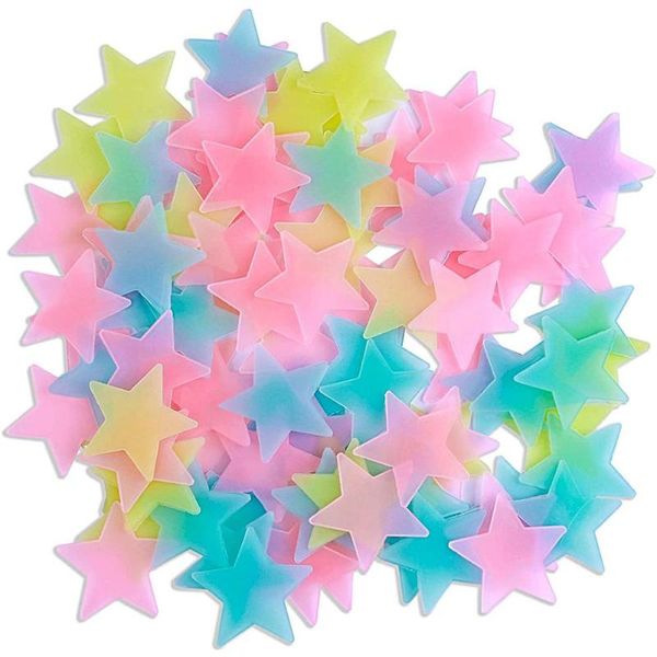 

party masks 100pcs/80pcs 3cm fluorescent wall sticker baby room decoration decal