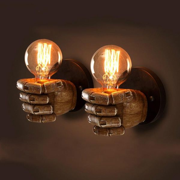 

wall lamp vintage lamps industrial sconce lights fist wandlamp for storefront bedroom light fixtures retro lamparas de pared