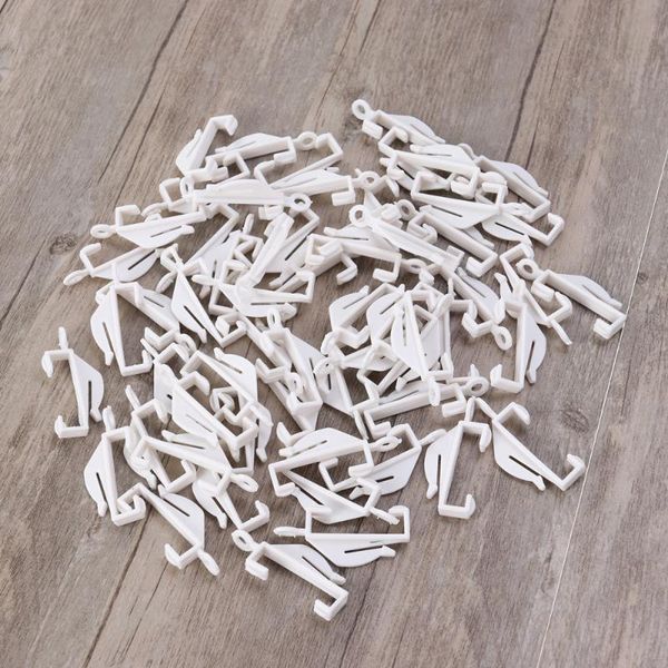 

curtain & drapes 60pcs rail track glide hooks glider for deco