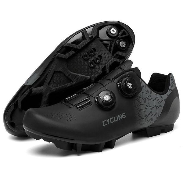 

cycling footwear 2021 shoes mtb spd road bike sneakers cleat non-slip men's mountain biking women bicycle speed, Black