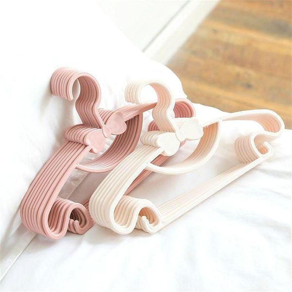 

hangers & racks 20/10/5/pcs children hanger baby plastic clothes organizer windproof seamless child pants drying rack wardrobe storage