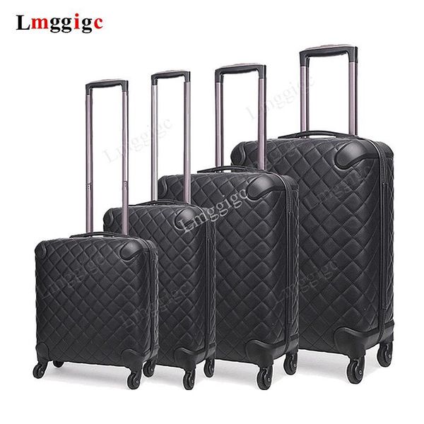 

suitcases women 16"20" inch travel luggage cabin bag set & 24"26"28" rolling suitcase with handbag trip carry on ca