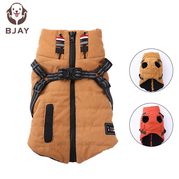 

autumn and winter pet clothing cht back integrated vt thickened warm dog