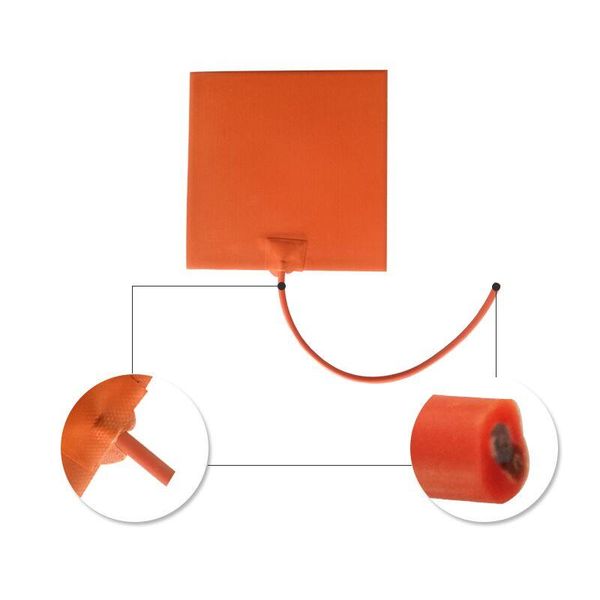 

carpets j200 x mm 220v 200w heater silicone heating pad with 3m adhesive and ntc thermistor