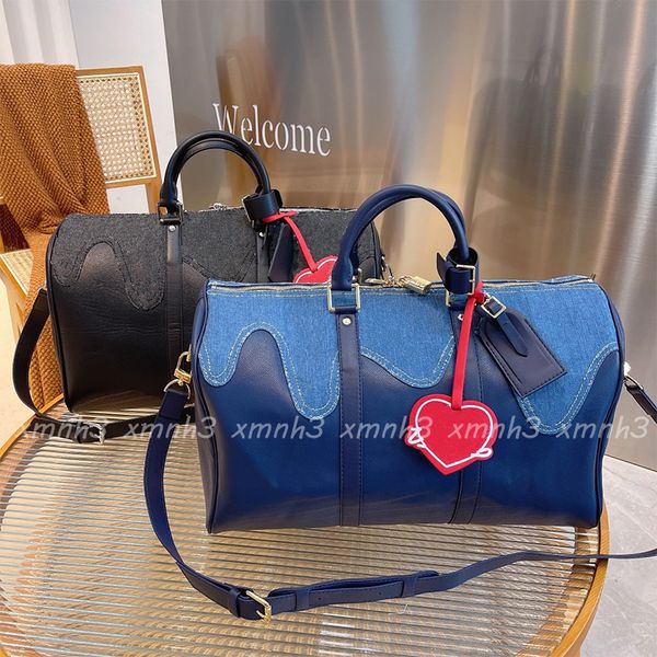 

fashion style men's travel bags designer shoulder messenger bag large capacity handbags 45cm