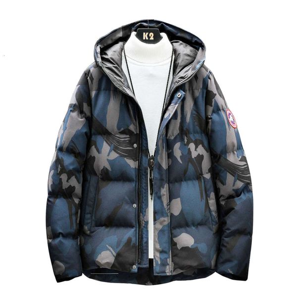 

2020 new winter thickened cotton padded clothes men's camouflage coat, Black;brown