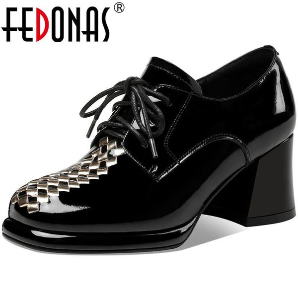 

dress shoes fedonas japanese style lolita women cross tied platform high heels pumps working party woman 2021, Black