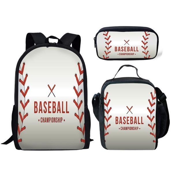 

school bags fashion football for girls teen art red rose design travel backbag rucksack 3pcs/set children schoolbag mochila