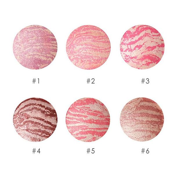 

blush 6 colors roasted face contour makeup professional beauty