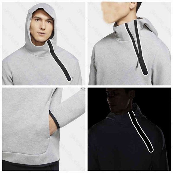 

men's hoodies & sweatshirts fleece tech mens womens sports hoodie jackets space cotton trousers women blue pants tracksuit bottoms man, Black
