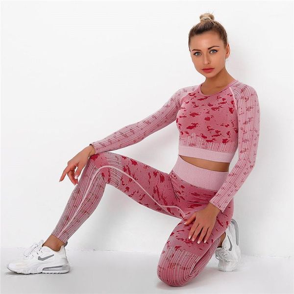 

yoga outfits camo set women seamless fitness bra sport camouflage high waist gym leggings pants suit workout leggins1, White;red