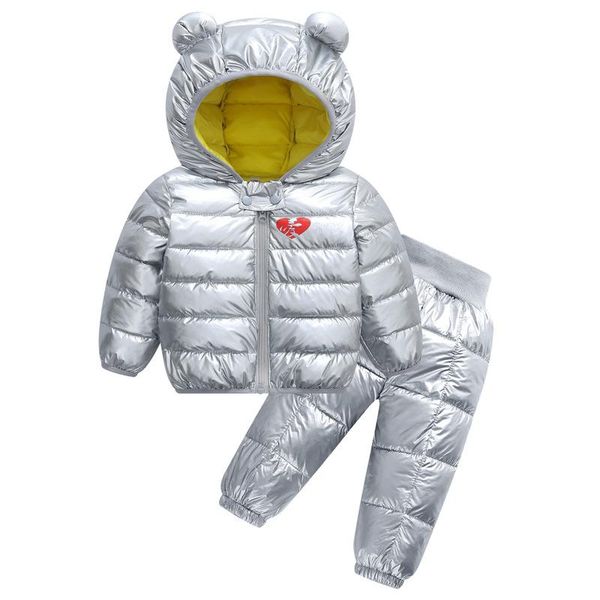 

2021 autumn and winter girls' jackets, children's warm hooded jackets, children's clothing, cotton clothes, new space fabric, Blue;gray