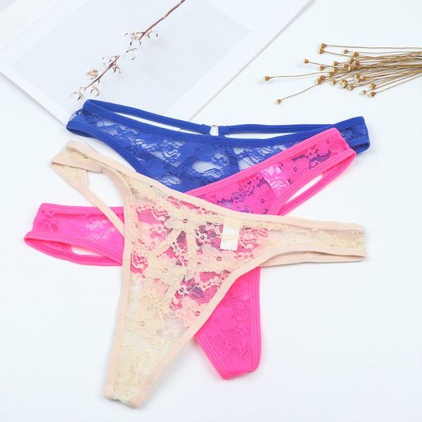 

women's panties women transparent lace g-string bandage thongs perspective underwear tangas ropa interior bragas calcinhas, Black;pink