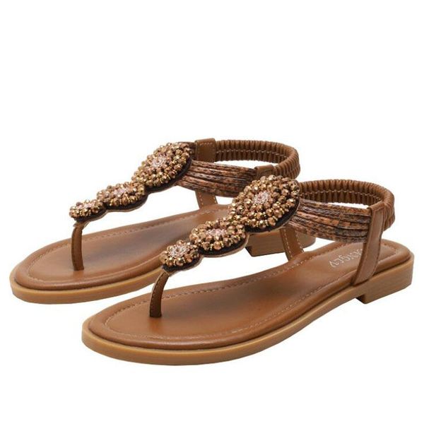 

sandals summer women shoes fashion casual outdoor beach slippers comfortable flat bottomed toe plus size, Black