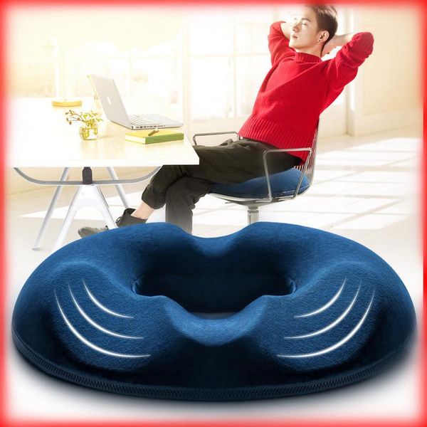 

cushion/decorative pillow memory foam seat cushion coccyx orthopedic massage hemorrhoids chair office car pain relief wheelchair support pil
