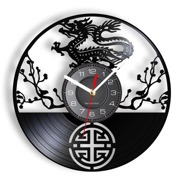 

wall clocks dragon deified animal worshipped record clock fantasy medieval home decor timepieces legendary creature shadow art