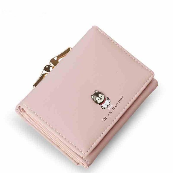 

wallets women thin wallet fashion causal pu leather purse printed cartoon female phone short card holders ladies carteiras, Red;black