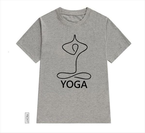 

simple yoga cotton casual womens funny yong girl tee 5 colors drop ship s 701, White