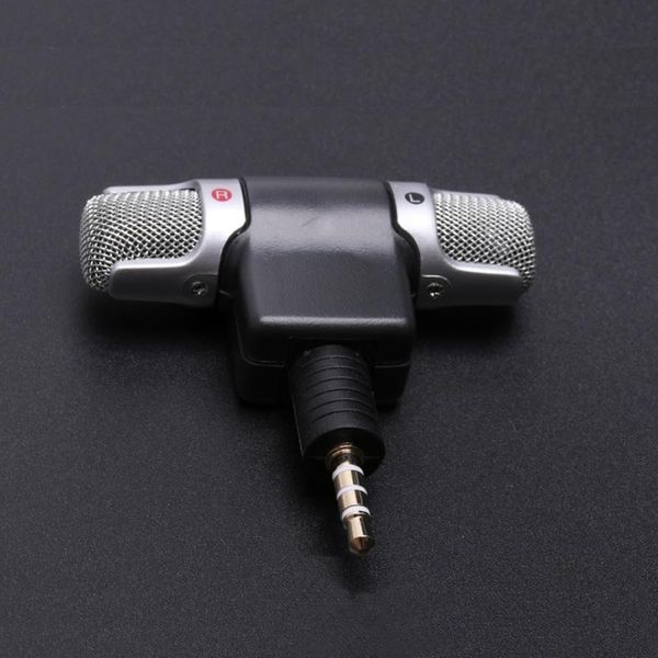 

50pcs mini 3.5mm jack microphone stereo mic for recording mobile phone studio interview microphone 3/4 pin