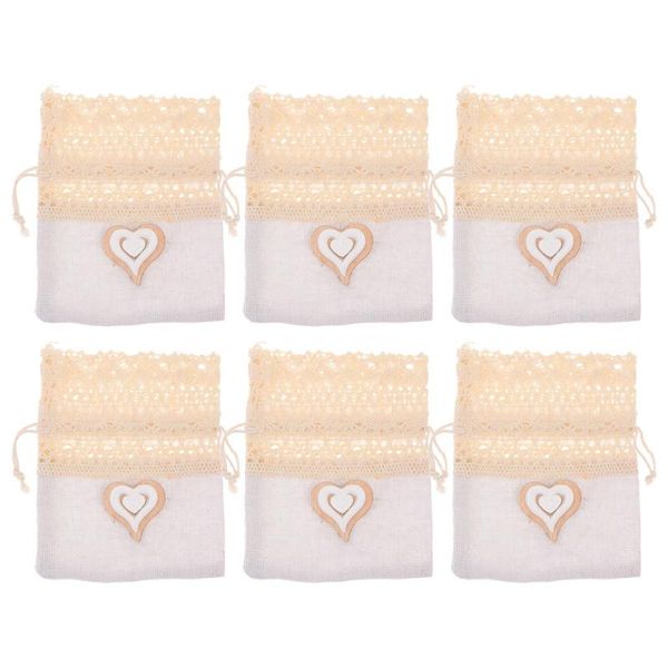 

gift wrap 6pcs exquisite sachet bag lace hollow lavender wedding candy