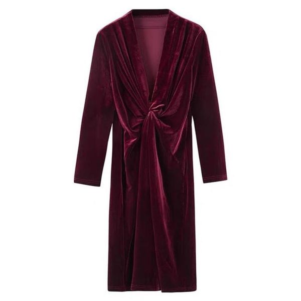 

plus size dresses women autumn bodysuit elegant velvet dress bodycon evening party office lady long sleeves l-6xl 7xl, Black