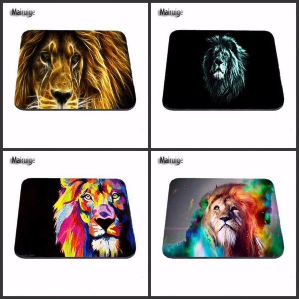 

mouse pads & wrist rests 2021 low glowing lion art and tiger pattern durable mini optics computer rectangular game office pad