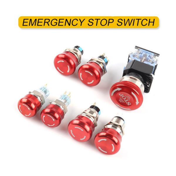 

smart home control mushroom metal stainless aluminum plastic emergency spush button switch 16/19/22mm 1no1nc