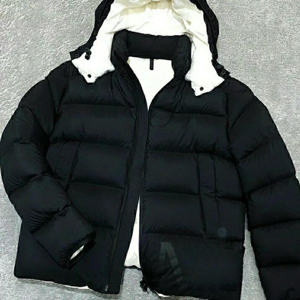 

mens designer down jacket coat hooded outerwear waterproof women windbreaker thick clothing casual, Black