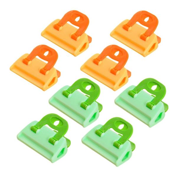 

bag clips 4pcs sealing for snack opened and leftover food clamps