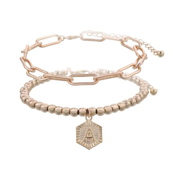 

link, chain bracelet for woman bracelets letter alloy pendant female fashion plastic bead jewelry snap button, Black