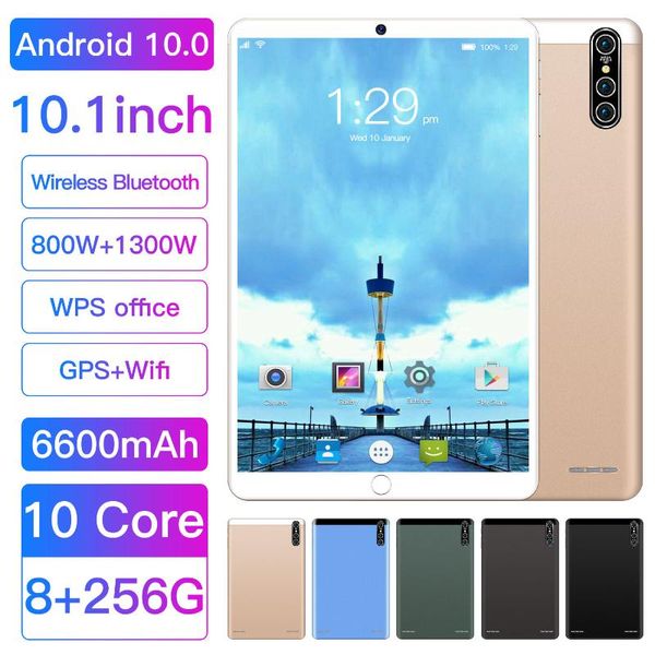 

cell phone pouches global version mediapad t5 8gb 256gb tablet pc 10.1 inch octa core dual speaker 6600 mah android support gps wifi wps off