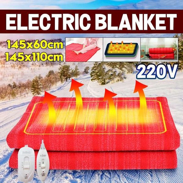

blankets 220v electric blanket double warm bed heater thermostat mattress soft heating warmer carpet security