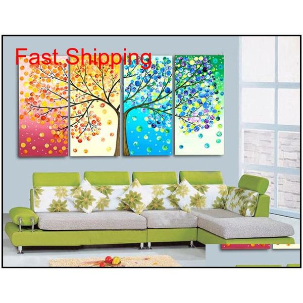 

abstract life tree oil painting on canvas beautiful life handmade home office qylovz toys2010