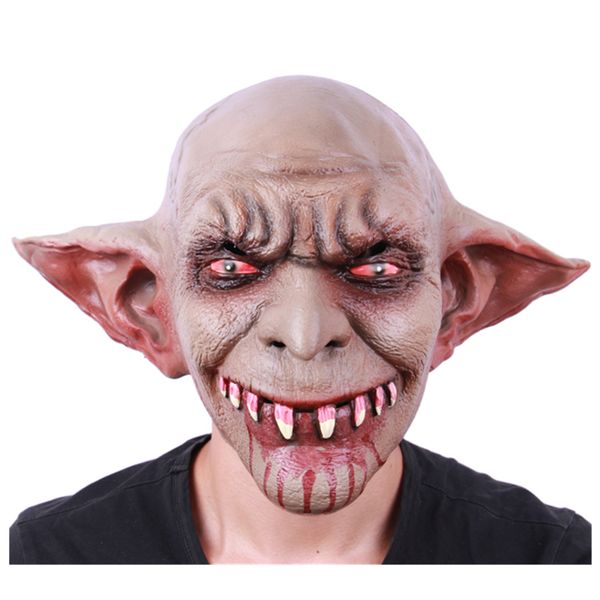 

costume accessories deluxe full head night creature collectors vampire latex mask halloween fancy dress horror costume props, Silver