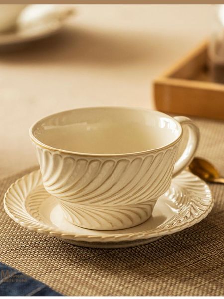 

mugs gy good-looking coffee cup household light luxury high-end ceramic retro set